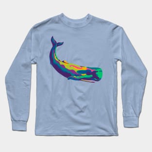 Pop Art Whale Long Sleeve T-Shirt